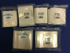 Elkay Plastic Zipper Clear Zip-Lock Seal Top Reclosable Poly Bags 2Mil