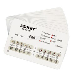 AZDENT Dental Orthodontic Brackets Braces Mini Roth.022 /Light Cure Adhesive Kit