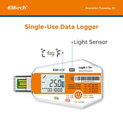 Elitech LogEt 1 TH Temperature & Humidity Data Logger Single Use PDF Report USB