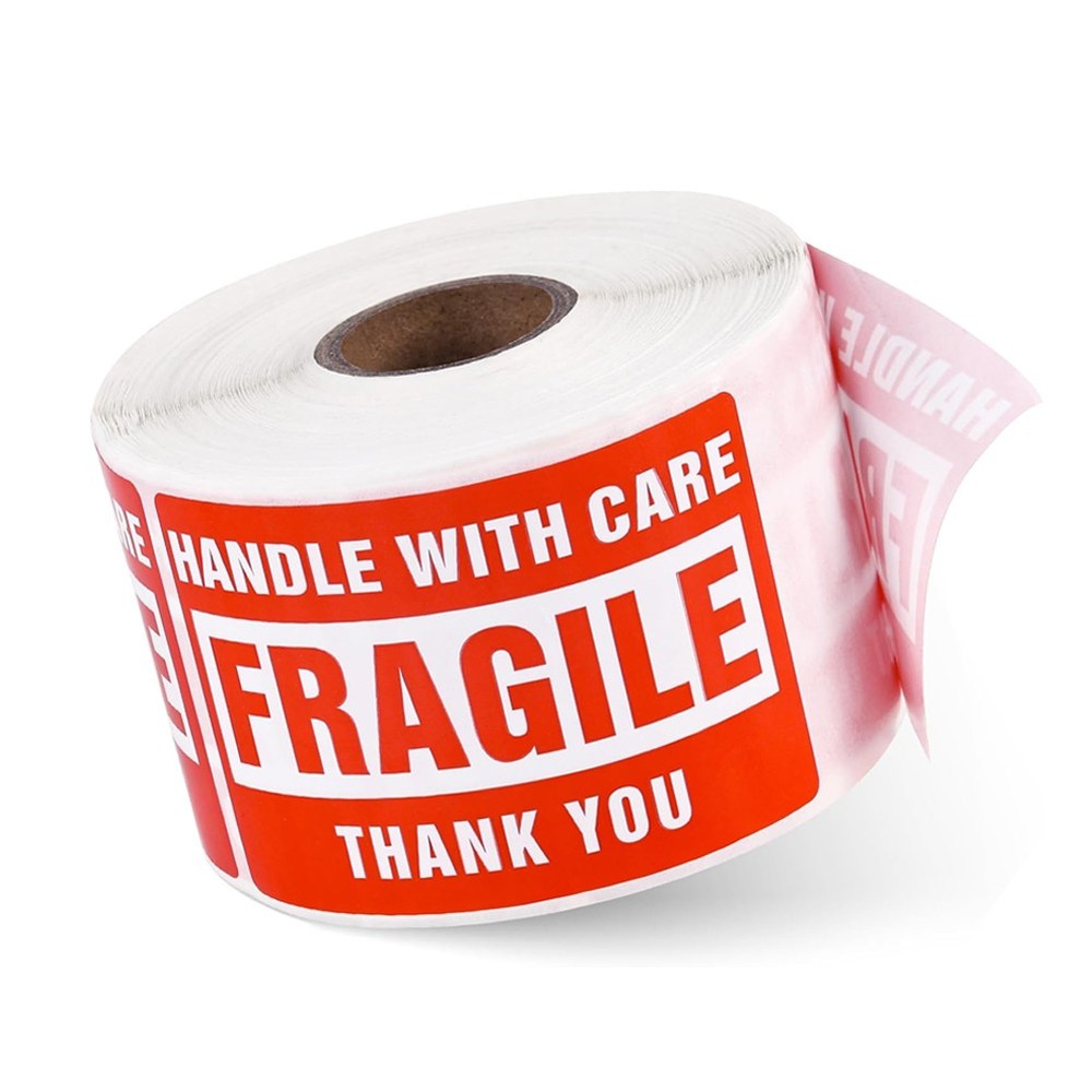 2″x3″ 3″x5″ Fragile Stickers 500/Roll Handle With Care Warning Fragile Labels US
