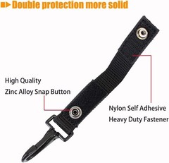 MOLLE Duty Belt Key Holder with Slip Pocket & Metal Clip for Security Pros