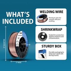ER70S-6 .023″ (0.6 mm) – 10-Lb – Mild Steel MIG Welding Wire