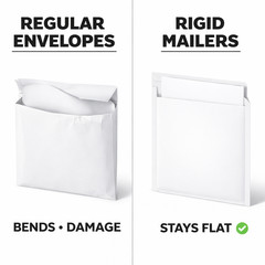 12.75×15 Rigid Stay Flat Mailers Self Seal Cardboard Envelopes 25-1000 Pcs