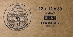 12″ x 12″ x 60″ Cardboard Corrugated Box – SINGLE BOX – TALL