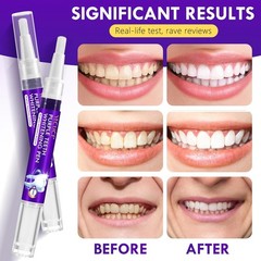 Teeth Whitening Pen 6 Pack, Professional Purple Teeth Whitening Gel for Rapid St