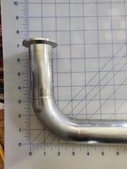 MBRAUN 9-1/4″ x 6-3/4″ 304SS 1-1/2″ Tubing KF40 90 degree Vacuum