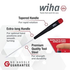 Wiha 26197 Precision Screwdriver Set, 7-Piece Mini Slotted & Phillips