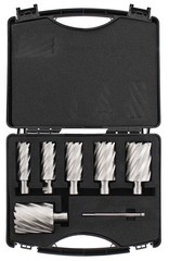 Steel Dragon Tools® 7PC HSS Annular Cutter Kit Depth 2″ Large Sizes 1″-2″ 1 Pin