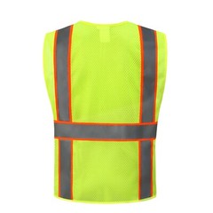 FX Two Tone Black Safety Vest with 4 Front Pocket XSmall to 3XL