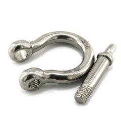 10 Pack 1/5″ Mini Shackle D Rings Stainless Steel Small Anchor Rigging Shackle
