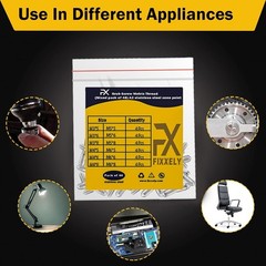 48 Pcs Assorted M3-M6 Hex Head Set Screws – Durable Stainless Steel Grub Screws
