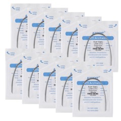 AZDENT Dental Super Elastic Round Arch Wires Niti/Stainless Steel Ovoid /Natural