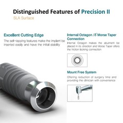 Evidence Implant Tissue Level Fixture Neck Dia 4.8/6.5 Octa FDA/CE Korea Made
