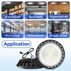 500W UFO LED High Bay Light Industrial Warehouse Factory Shop Bay Lighting 10PCS