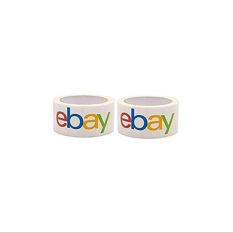 6 Rolls 2″ x 75 yds Official eBay Branded Packaging Packing Package Carton Tape