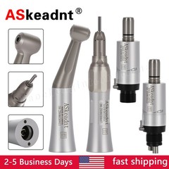 NSK Style Dental Low Speed Handpiece Contra Angle Straight Air Motor 2/4Holes