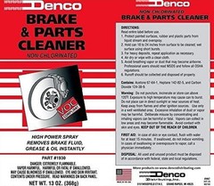 Denco #1930 Non-Chlorinated Brake & Parts Cleaner Spray, Fast-Drying Degrease…