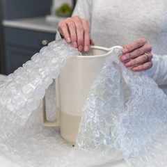 Large Bubble Cushioning Wrap Roll 12 Inch x 50 Feet Clear Shipping Packing
