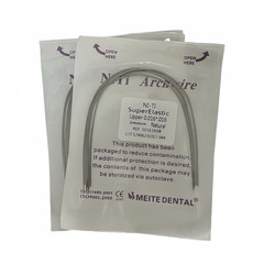 Dental Orthodontic Arch Wire Super Elastic Niti Round Rectangular Natural Form