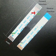 16-Pin FFC/FPC Flexible Flat Cable Width 17mm Pitch 1.0mm 80C 60V L:50mm-3000mm