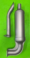 Muffler w/ extension for John Deere / Yanmar Tractor as shown -Check dimensions!