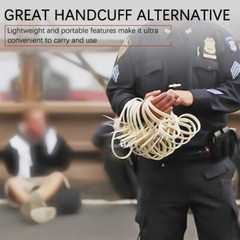 20PCS zipper tie disposable double police lock cuff elastic nylon bundle