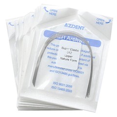 AZDENT Dental Orthodontic Niti Super Elastic Arch Wire Round Nature Form 012-020