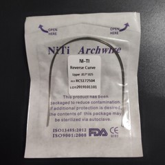 Dental Orthodontic Reverse Curve Arch Wires Super Elastic Niti Rectangular Wires