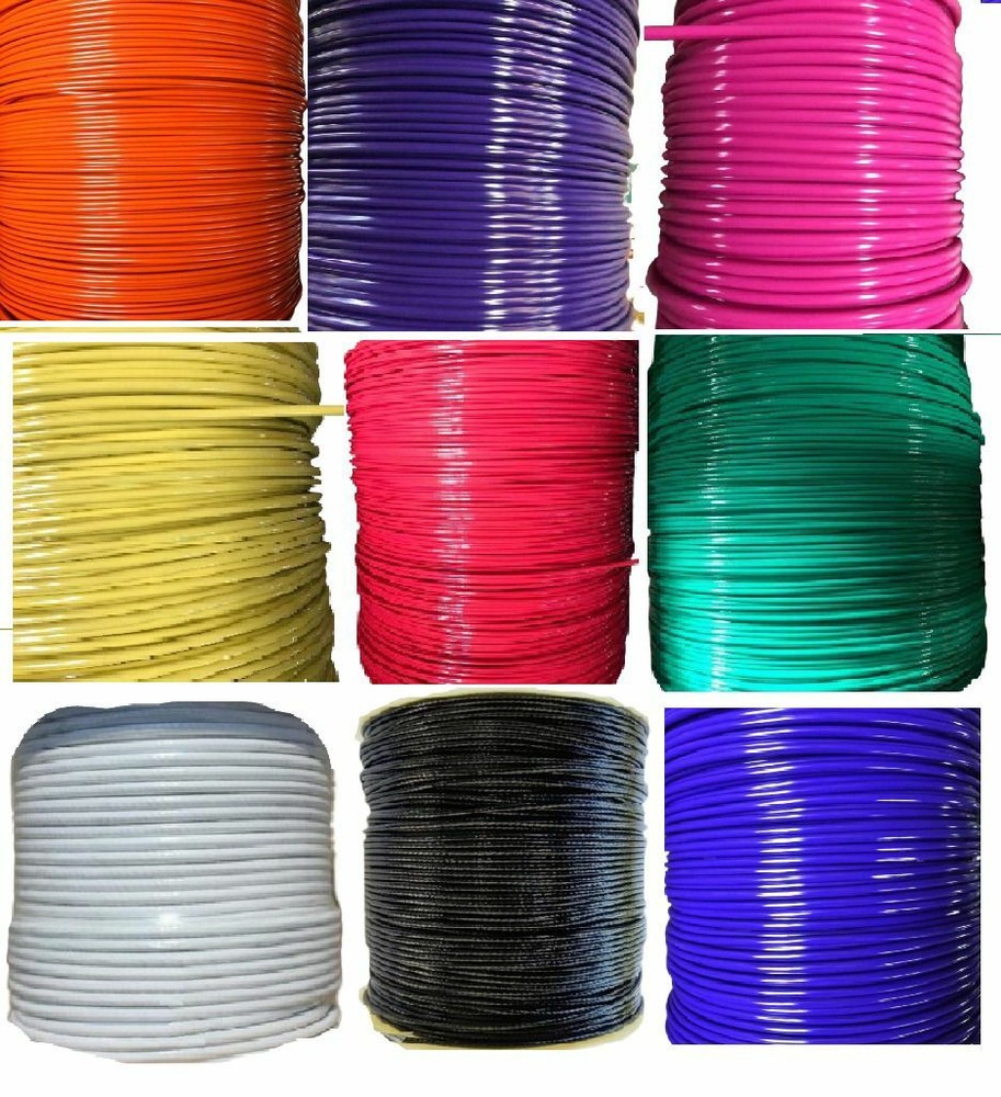 COLOR Vinyl Coated Wire Rope Cable,1/8″ – 3/16″ 7×7 Cable