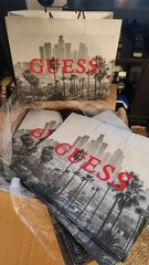25 GUESS Retail Shopping Bags – Rope Handles – Boutique Bulk Lot