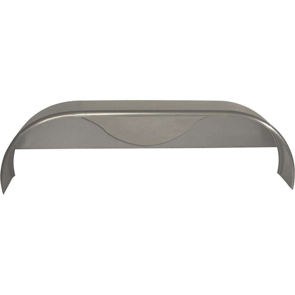 Tow Zone Tandem Round Steel Trailer Fender w/Teardrop, Fits 14in. Tires, 66in.