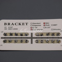 5 Packs Dental Metal Brackets Braces Mini Roth .018 Slot 3-4-5 Hooks Orthodontic
