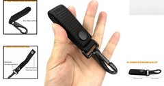 MOLLE Duty Belt Key Holder with Slip Pocket & Metal Clip for Security Pros