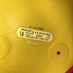 NOVAX RUBBER INSULATING SLEEVES 199–2 – LARGE TYPE 1 CLASS 2 B CURVED ELBOW