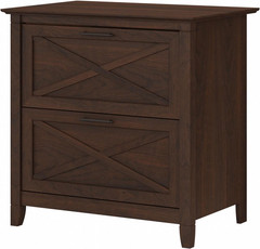Bush Furniture Key West 2-Drawer Lateral File Cabinet in Bing Cherry
