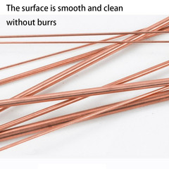 5PCS Pure Copper Round Rod Length 15.7″ Dia 1/8″ for grounding, Gardening, and C