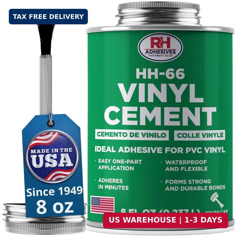 HH-66 Vinyl Cement 8 oz – Vinyl Adhesive, Cement Glue, Industrial Contact Cement