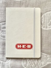 Rare HEB Employee Gift Memorabilia Store Branded Hardcover Notebook Ruled White