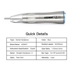 AZDENT Dental LED Electric Micro Motor / LED 1:1 1:5 1:4.2 Increasing Handpiece