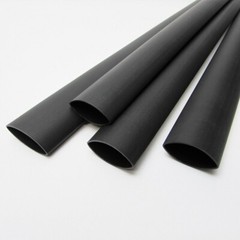 (1 FOOT) 1/4″ Black Heat Shrink Tube 3:1 Dual Wall Adhesive Glue Marine 6.4mm ID