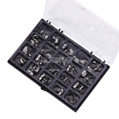 80Pcs AZDENT Dental Orthodontic 16#-35 Bands with Buccal Tube 1st Molar Roth.022