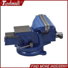Findmall 6″ Heavy Duty Bench Vise with Anvil Swivel Table Top Clamp Locking Base