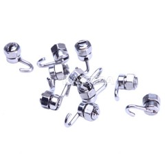 Ganchos crimpables para ortodoncia dental Bloqueo de parada/Corto/Largo/Cruz