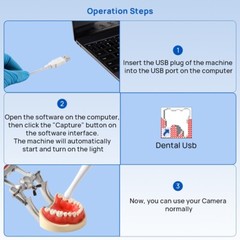 AZDENT Dental Intra Oral Camera USB Digital Imaging Intraoral Endoscope 6 LED