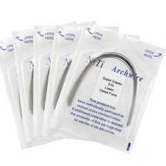 100pcs Dental Orthodontic Arch Wire Niti Stainless Steel Round Rectangular Ovoid