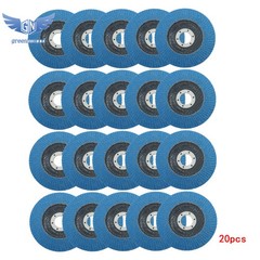 20 Pack Zirconia Flap Discs 4.5×7/8″ for Angle Grinder 80 Grit Flapper Wheel T29