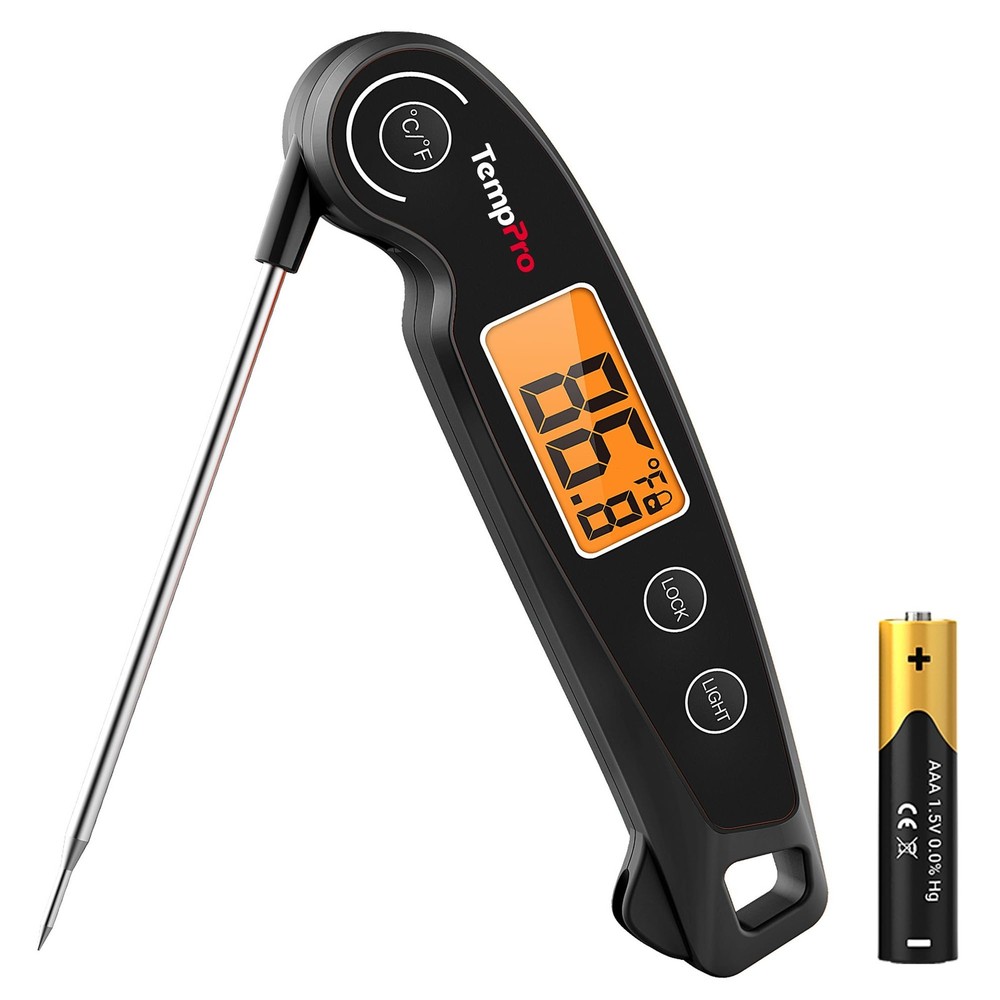 TP605 Instant Read Meat Thermometer for Cooking, Waterproof Digital Food Ther…