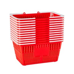 Uimoso Stackable Shopping Baskets with Handles – Set of 12 for Retail Use