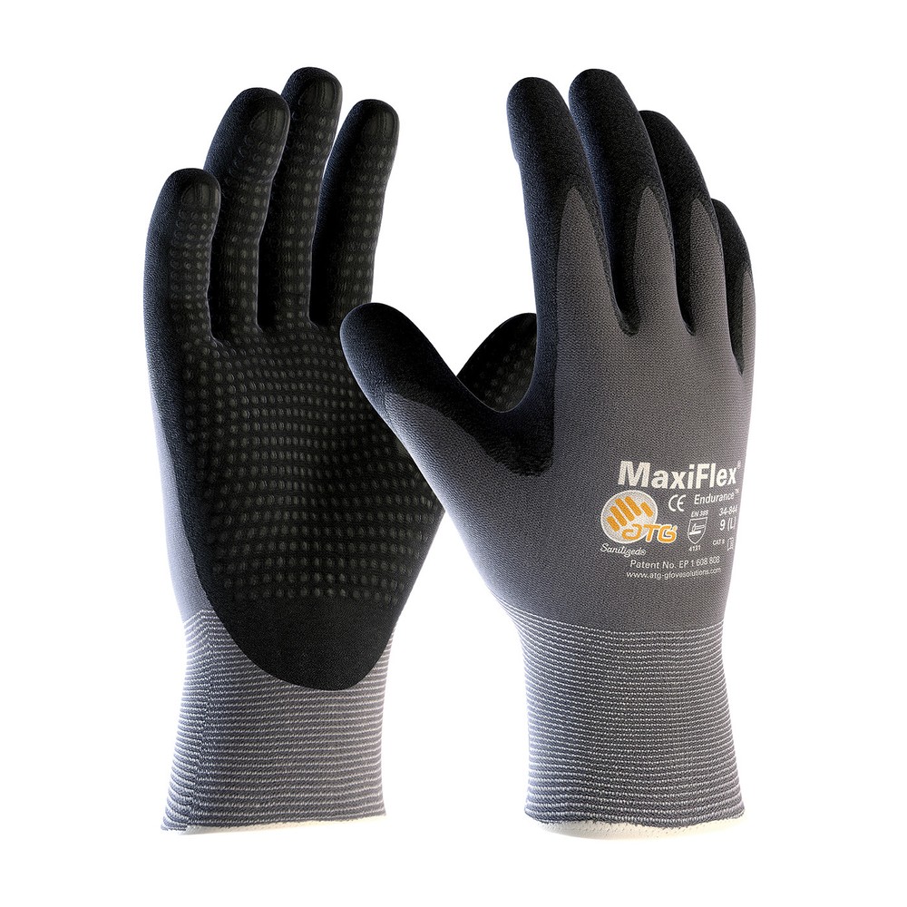 PIP 34-844 ATG MaxiFlex Endurance Micro-Dot Nitrile Coated Gloves 12 Pair SMALL