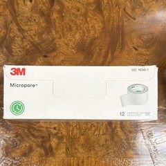 3M Micropore Surgical Tape 1530-1 1IN x 10YD Case of 10 x Box of 12 (122 rolls)